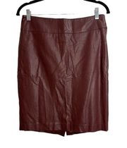 The Limited Brown Faux Leather Skirt