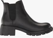 Steve Madden Women's Howler Black Leather Ankle Boot