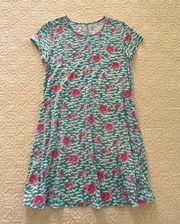 Crown &‎ Ivy Pink Flamingo Flowy Tent Dress Size Medium