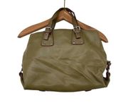 Tommy Hilfiger Shoulder Bag Olive Green Leather Vintage 90s Y2K Lined Purse