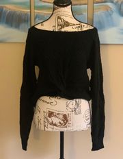 Reversible Black Sweater