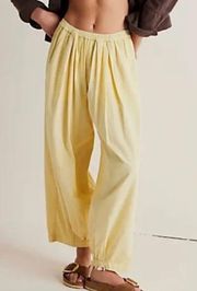 FREE PEOPLE yellow pants