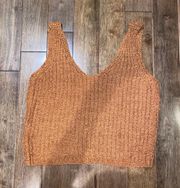 Moon & Madison Knit Beige Tank Top