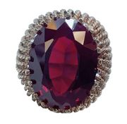 10k Bristol yellow gold ruby Bold Statement ring