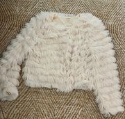 White Faux Fur Jacket