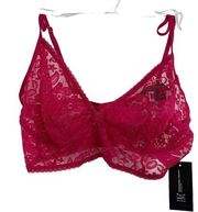 INC International Concepts Womens Lace Bralette Jazzy Pink Size 2XL New