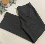 Talbots Wide Leg Trousers Gray Tweed 12