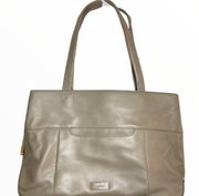 HOBO International Purse Leather Shoulder Bag Stone Gray