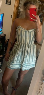 Short Strapless Summer Dress