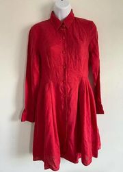 HD in Paris Linen Shirt Dress SIZE US 2