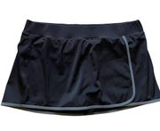 Lands' End Black Elastic Waist Stretchy Swimming Skort Beach Plus Size 18