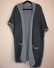 Soft Surroundings Gray Missy Hooded Poncho