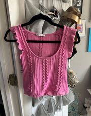 Pink Knit Top