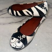 NEW MISS MARC by MARC JACOBS Pirate Flats Shoes 38 MintCondit Goth Gothic Chic