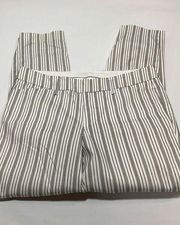 A.N.A Front zip Stripe Ankle Pant Size 6