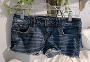 Denim Jean Boody Shorts Cutoffs Flirty Refuge Womens 0