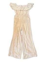 THALIA SODI jumpsuit size medium off the shoulder lined