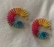 C&C Beaded Rainbow Earrings 