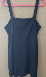 Cotton on blue linen dress