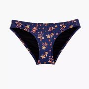 Madewell Second Wave Classic Bikini Bottom in Floral Reef XL