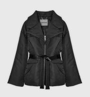 NYLON BELTED BLAZER JACKET