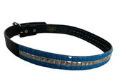 Ace Blue Silver Medium Belt Hot Topic