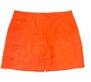 Women’s PGA Tour Bright Orange Golf Skirt Skort Size 6