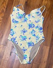 WeWoreWhat underwire one piece in Golden Hour Floral in size Medium brand new