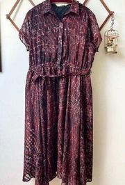 London Reptile Print Shirt Dress with Belt NWT Plus size 20