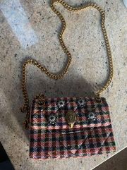 Crossbody Bag NWOT Gorgeous Tweed Multicolor w/ embellishments