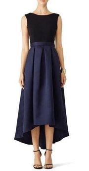 Hutch Black & Blue Colorblock High Low Dress Size 8 US $325