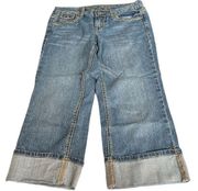 Tommy Hilfiger Capri Cuffed Jeans Blue Size 2