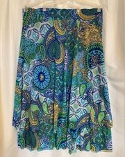 Chico’s multicolored print long skirt size Chico’s 3