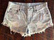 American Eagle  Outfitters Cut off distressed Jean Denim Shorts Size 6