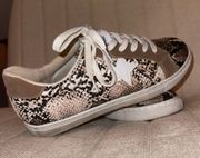 Snakeskin Star Sneakers