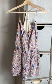 Lavender brown silk romper