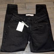 asos Denim Black Skinny Jeans Size 26/30 NWT