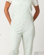 KNOWN SUPPLY Cadence Rhythm Overalls in size 2XL-1XL NWT in Mint Floral