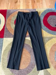 Black Pleated Slim Fit Ankle Dress Pants Size 0
