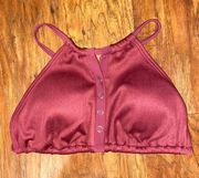 Maroon Swimsuit Top