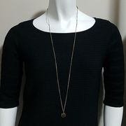 Aldo Gold Tone Coin Necklace (37.5")