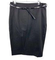 Express Black High Waist Pencil Skirt Business Casual Knee Length Workwear Sz 10