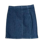 Polo Ralph Lauren Denim Pencil Skirt Size 2 Blue Cotton Stretch Womens 27X17.5