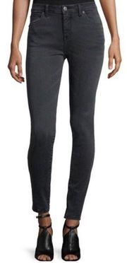 Burberry Brit Faded Black High-Rise Skinny Jeans