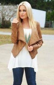 Faux Leather Jacket