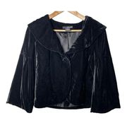 Willi Smith Black Velvet Jacket Medium