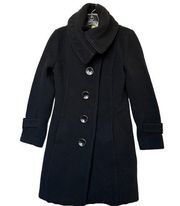 Soia and Kyo Wool‎ Blend Black Peacoat Sz SP