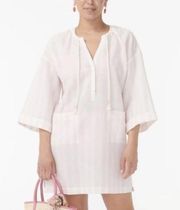 J. Crew Cotton-linen V-neck Beach Pool Tunic Cover Up XS