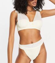 Mesh Overlay Bikini Set