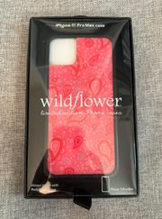 Wild Flower Pink Paisley iphone 11 pro max case